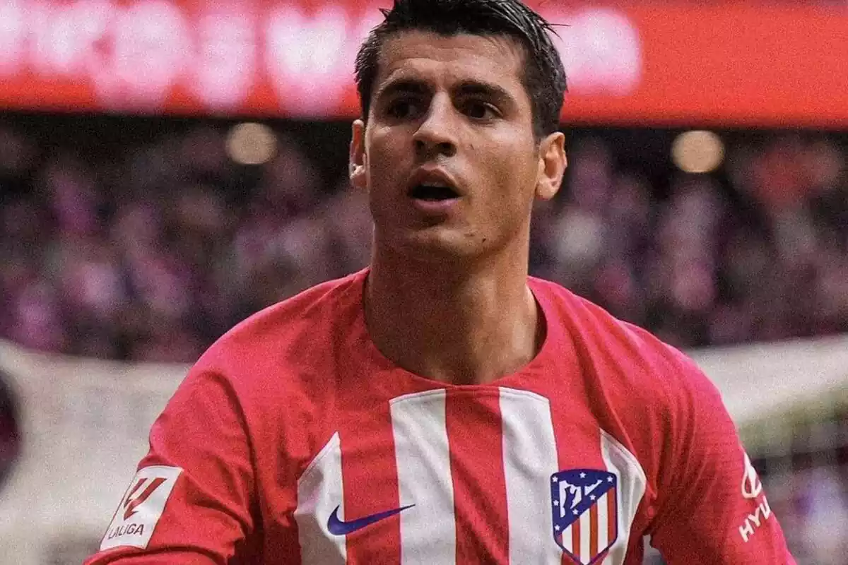 Imagen de Álvaro Morata con el Atlético de Madrid